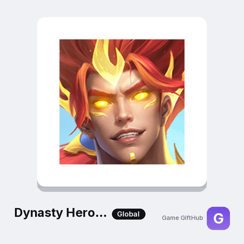 Dynasty Heroes: Legend Samkok Top-Up — Mobile top-up at Game GiftHub