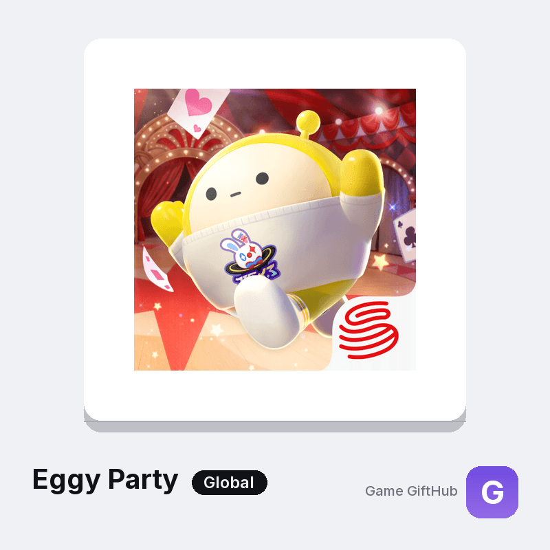 Eggy Party Egg Coin top-up for a Global account