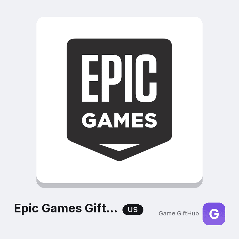 US Epic Games gift card code at GameGiftHub