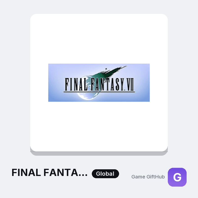 FINAL FANTASY VII Game Key — Other game key at Game GiftHub