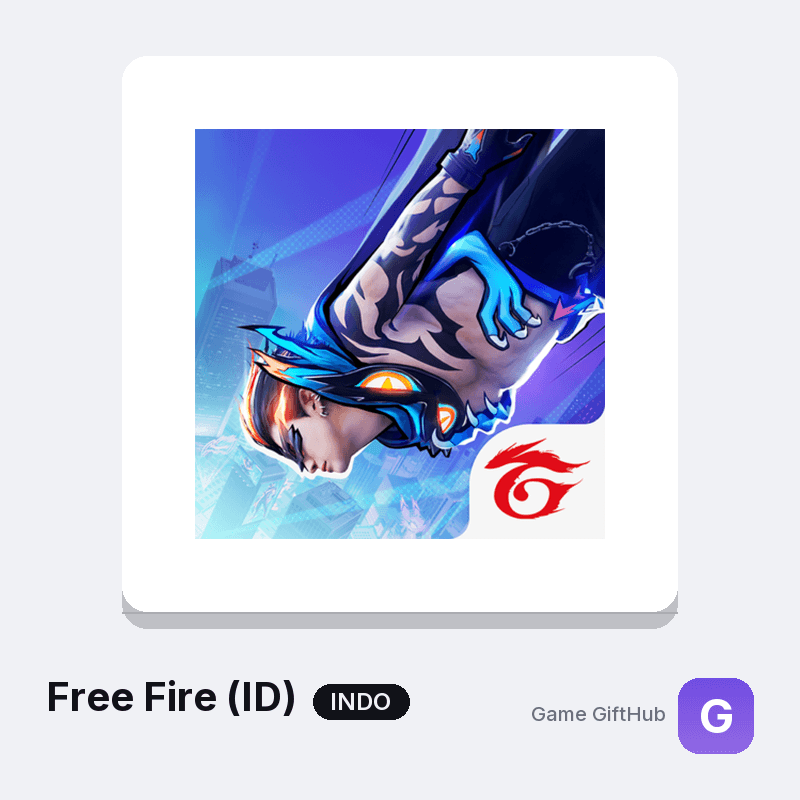 Free Fire Indonesia diamond top-up packages from 5 to 73100 diamonds at GameGiftHub