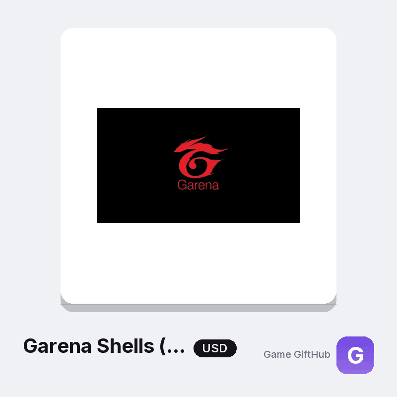 Garena Shells (US) USD Gift Card — Other gift card at Game GiftHub