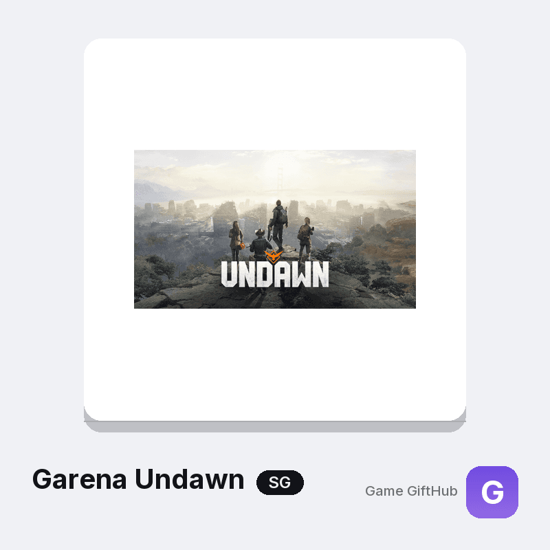 Garena Undawn SG Top-Up — Mobile top-up at Game GiftHub