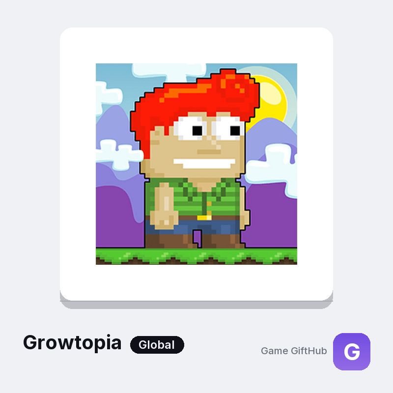 Growtopia Top-Up — Mobile top-up at Game GiftHub