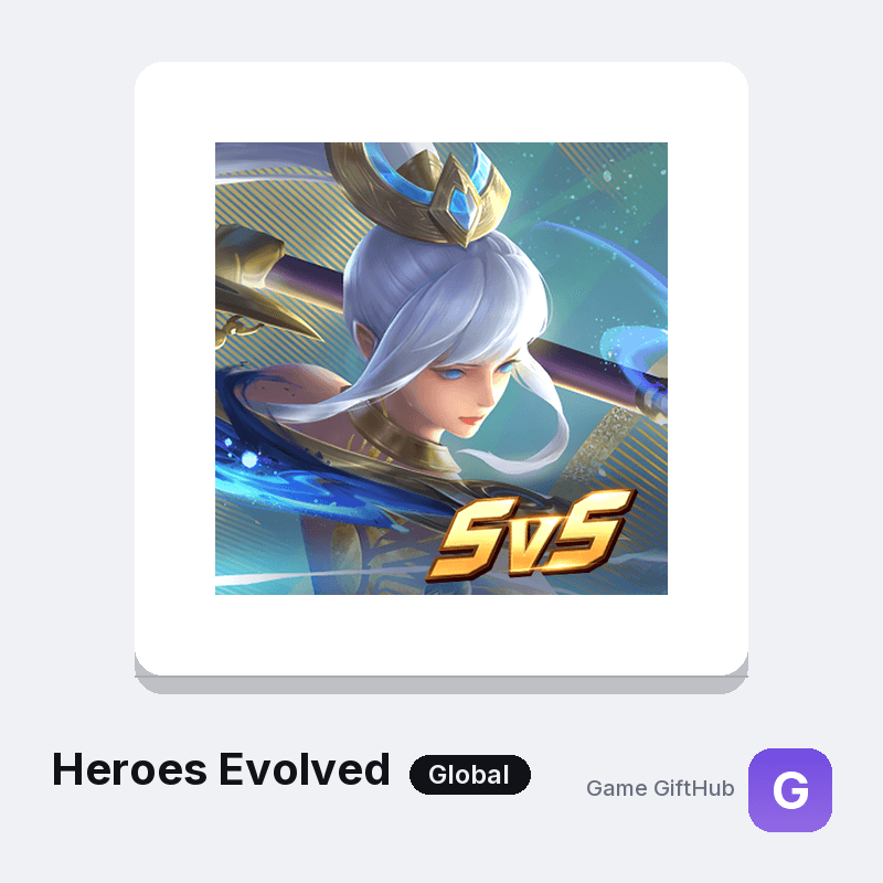 Heroes Evolved Top-Up — Mobile top-up at Game GiftHub