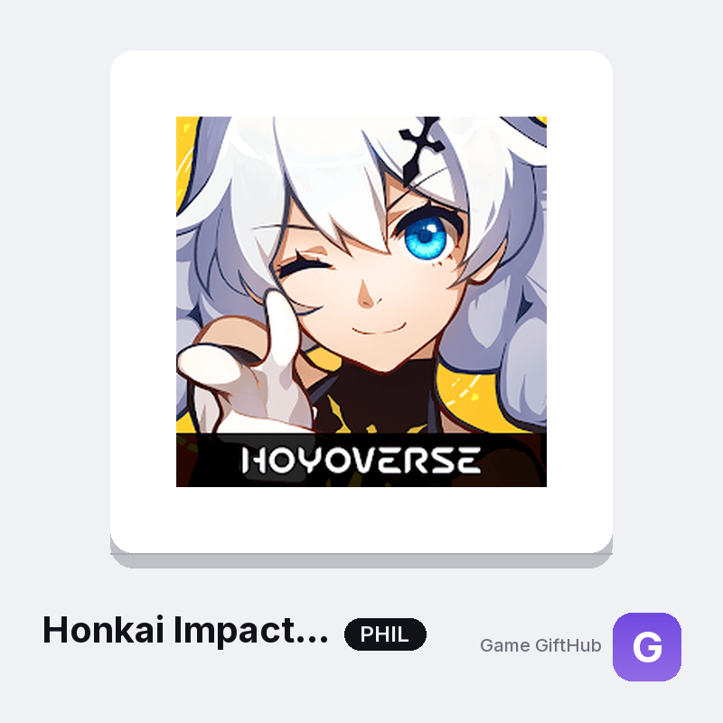Honkai Impact 3rd top-up credited to a Philippines account