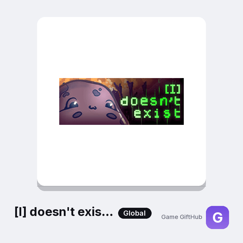 [I] doesn't exist - a modern text adventure Gift Card — Steam gift card at Game GiftHub