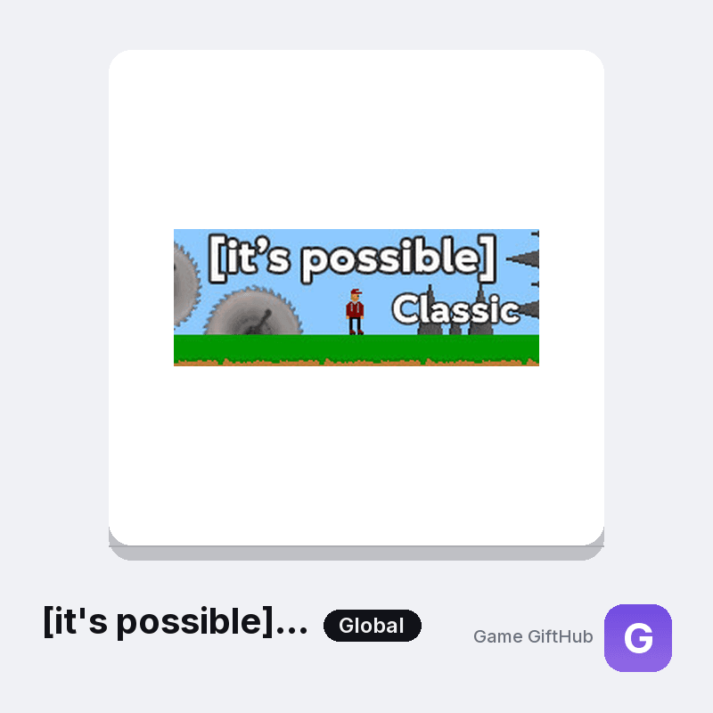 [it's possible] Classic Gift Card — Steam gift card at Game GiftHub