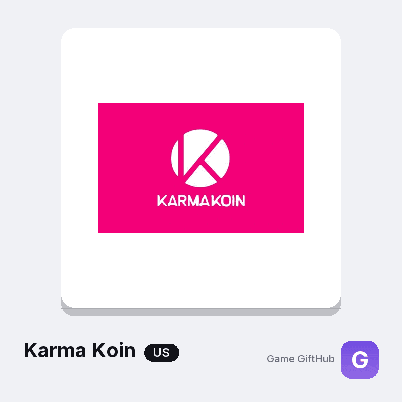 Karma Koin United States USD gift card at GameGiftHub