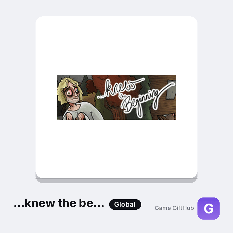 ...knew the beginning Gift Card — Steam gift card at Game GiftHub