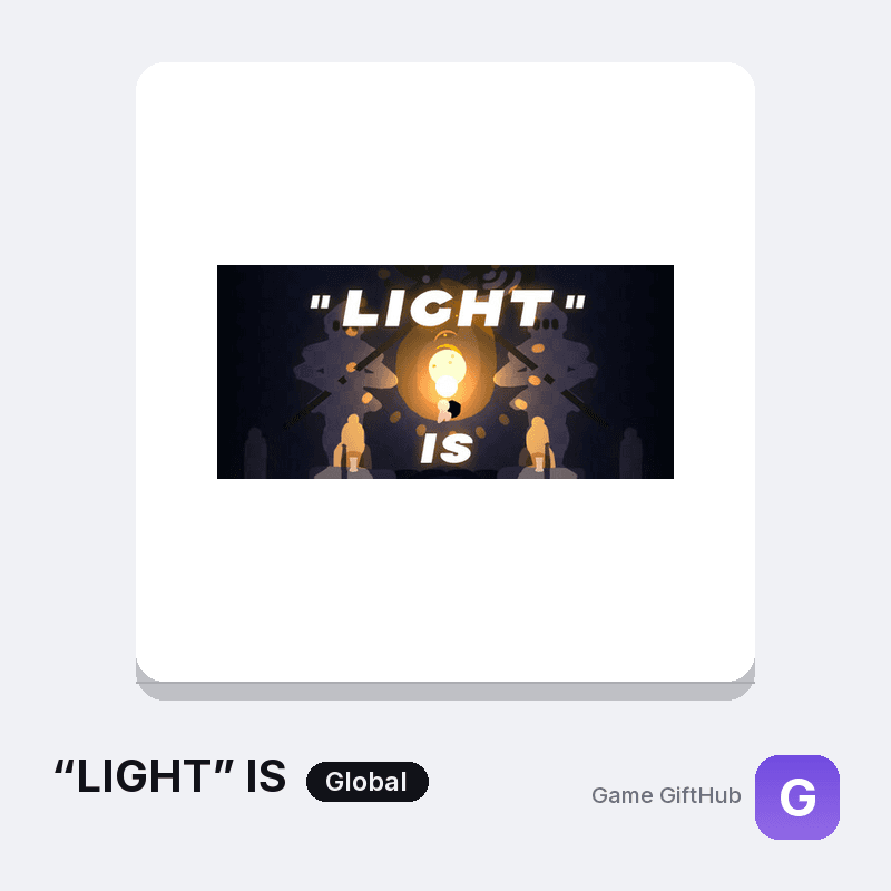“LIGHT” IS Gift Card — Steam gift card at Game GiftHub
