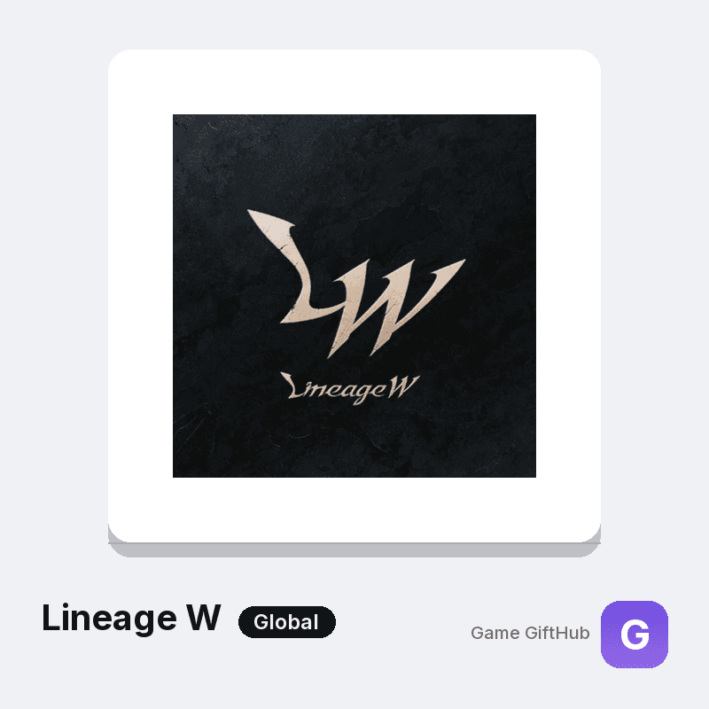 Lineage W Top-Up — Mobile top-up at Game GiftHub