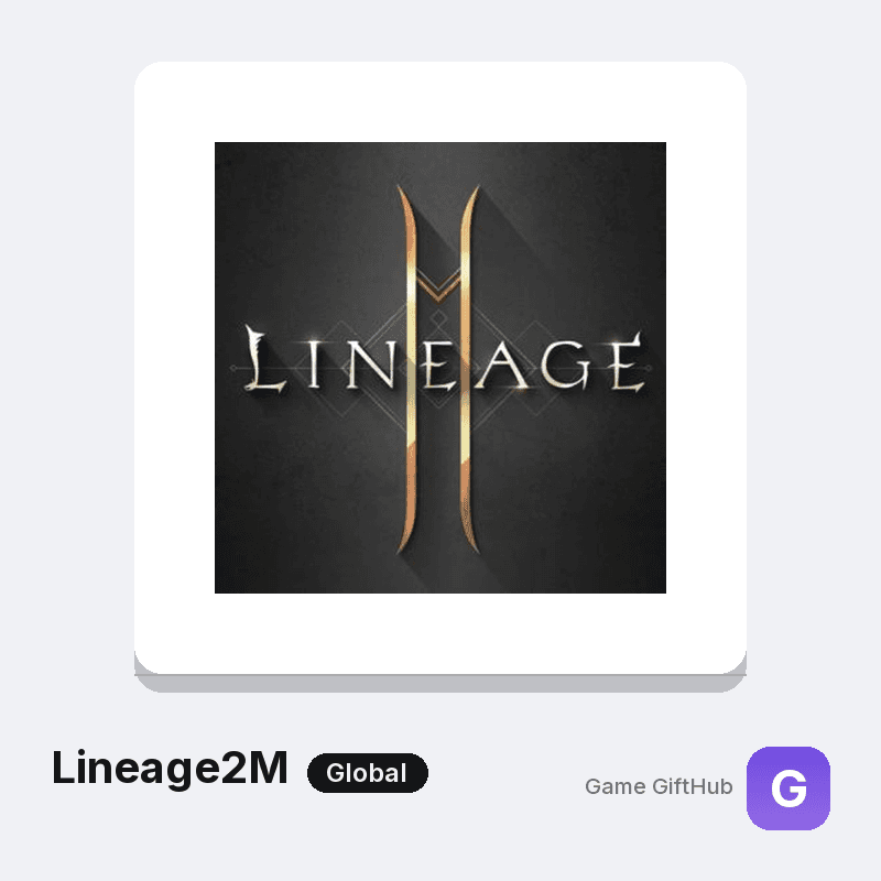 Lineage2M Diamond packages from 40 to 20000 at GameGiftHub