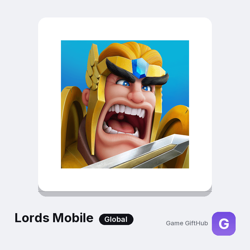 Lords Mobile Top-Up — Mobile top-up at Game GiftHub