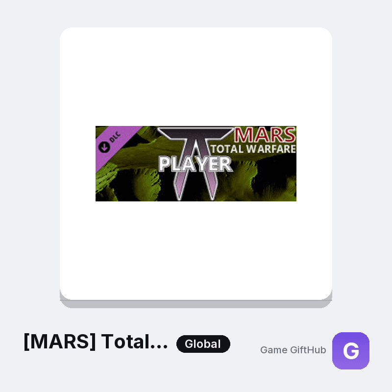 [MARS] Total Warfare - Player upgrade Gift Card — Steam gift card at Game GiftHub