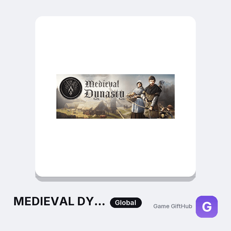 MEDIEVAL DYNASTY Game Key — Other game key at Game GiftHub