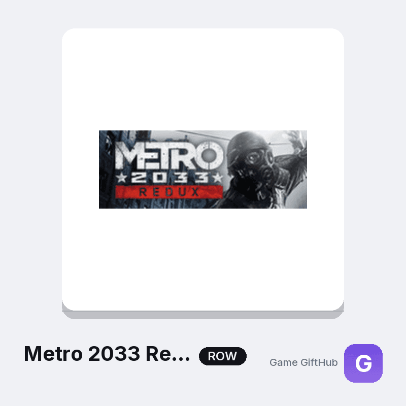 Metro 2033 Redux