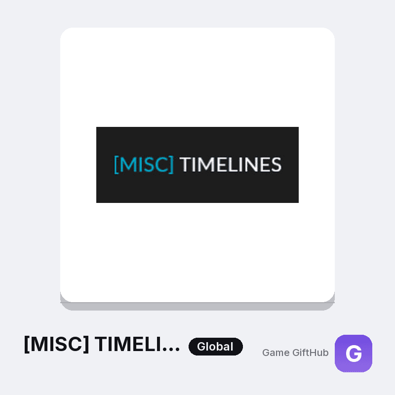 [MISC] TIMELINES Gift Card — Steam gift card at Game GiftHub