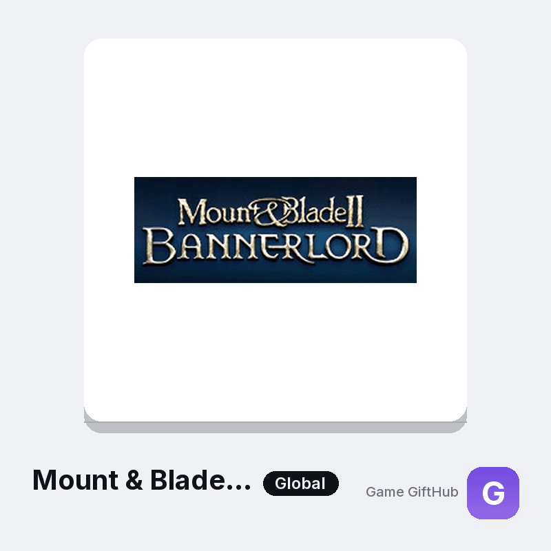 Mount & Blade II: Bannerlord Gift Card — Steam gift card at Game GiftHub