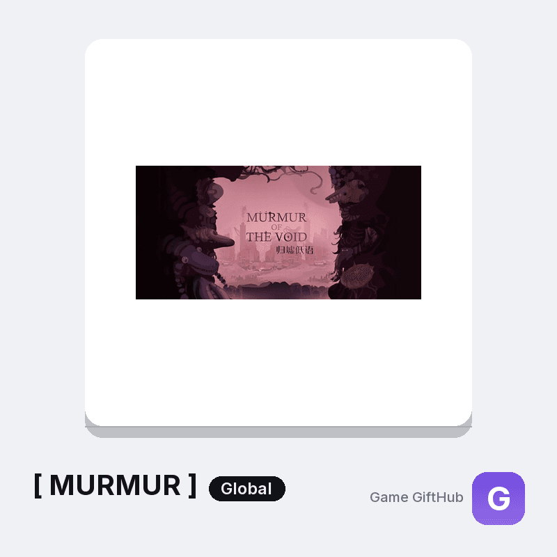 [ MURMUR ] Gift Card — Steam gift card at Game GiftHub