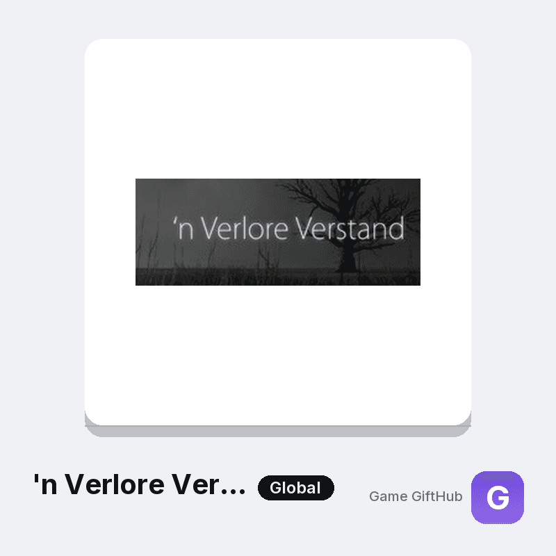 'n Verlore Verstand Gift Card — Steam gift card at Game GiftHub