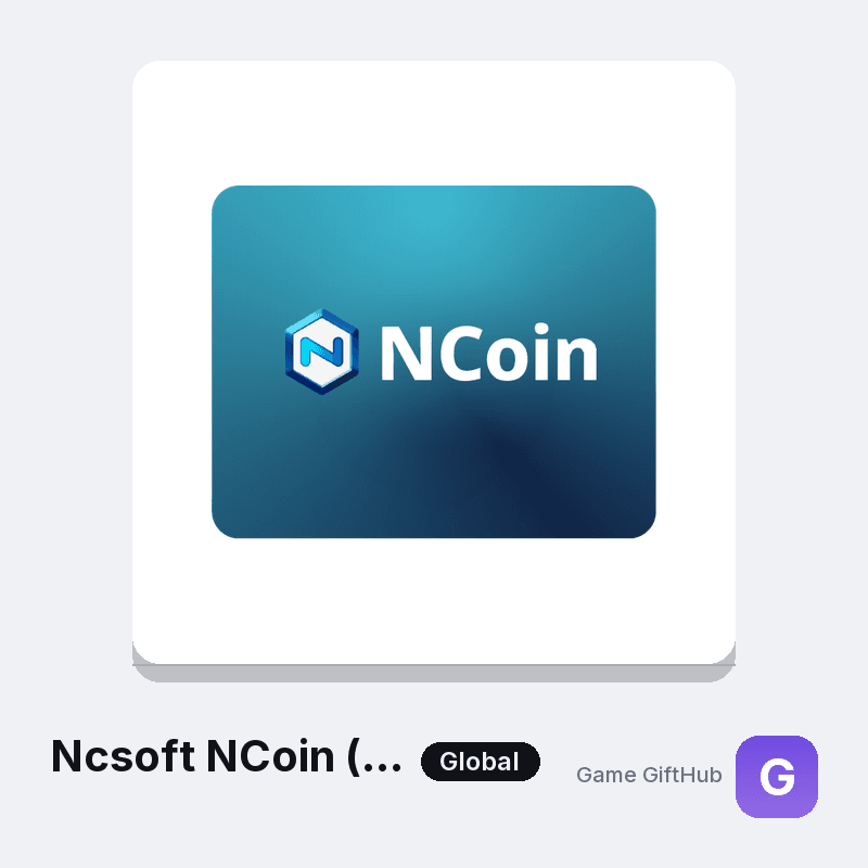 Ncsoft NCoin (Global) Gift Card — Other gift card at Game GiftHub