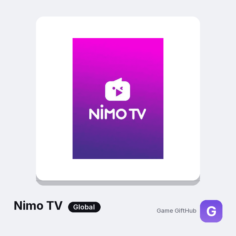 Nimo TV Top-Up — Mobile top-up at Game GiftHub