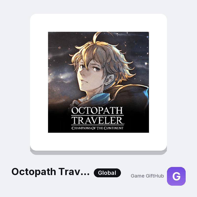 Octopath Traveler: CotC Top-Up — Mobile top-up at Game GiftHub