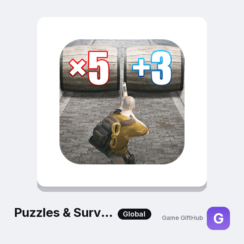 Puzzles & Survival Top-Up — Mobile top-up at Game GiftHub