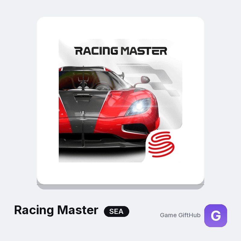 Racing Master SEA Top-Up — Mobile top-up at Game GiftHub