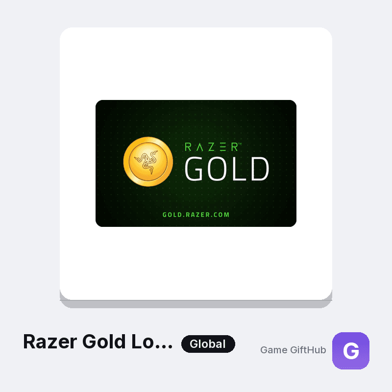Razer Gold Loaded Accounts (Global) Gift Card — Other gift card at Game GiftHub