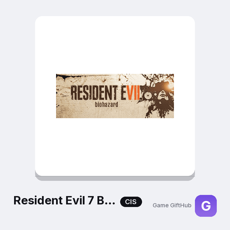 Resident Evil 7 Biohazard
