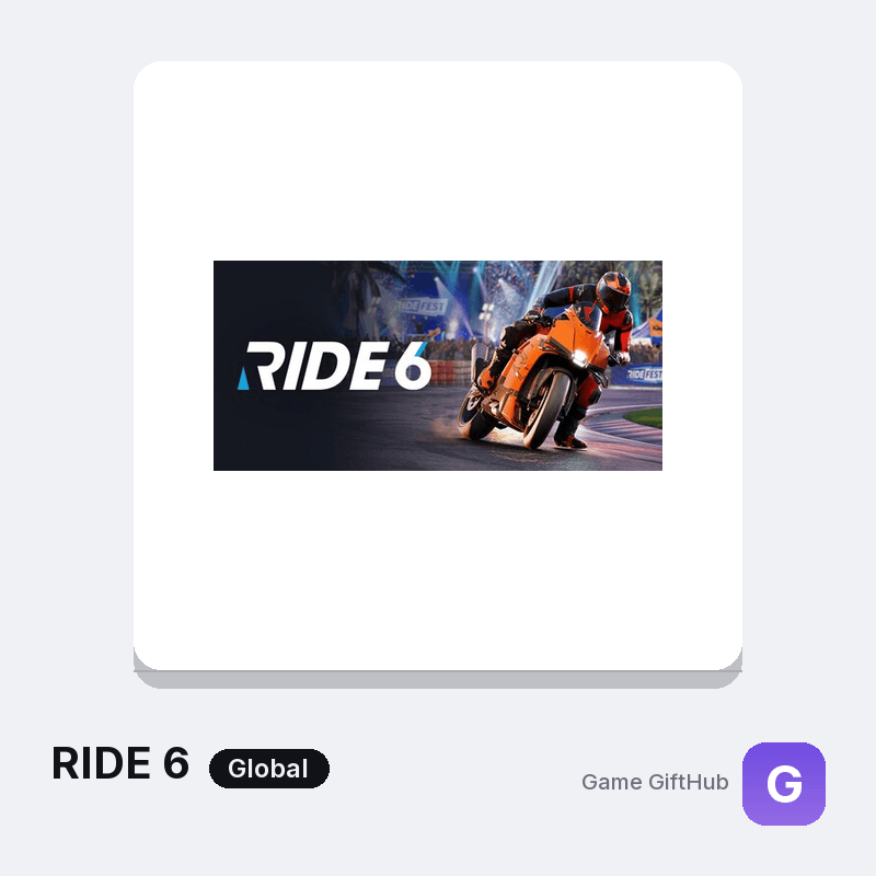 RIDE 6 Game Key — Other game key at Game GiftHub