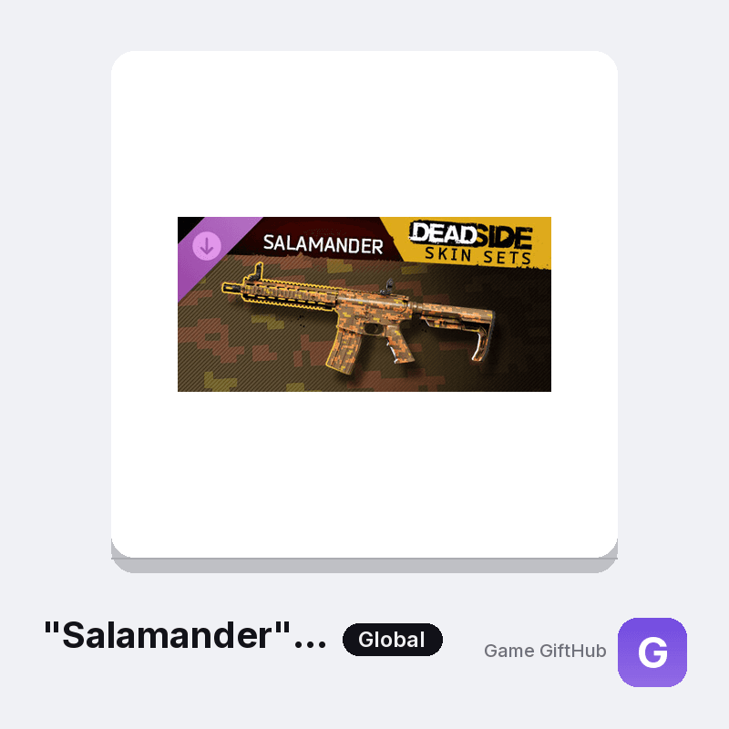 "Salamander" Skin Set Gift Card — Steam gift card at Game GiftHub