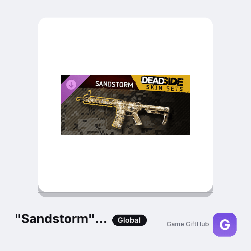 "Sandstorm" Skin Set Gift Card — Steam gift card at Game GiftHub