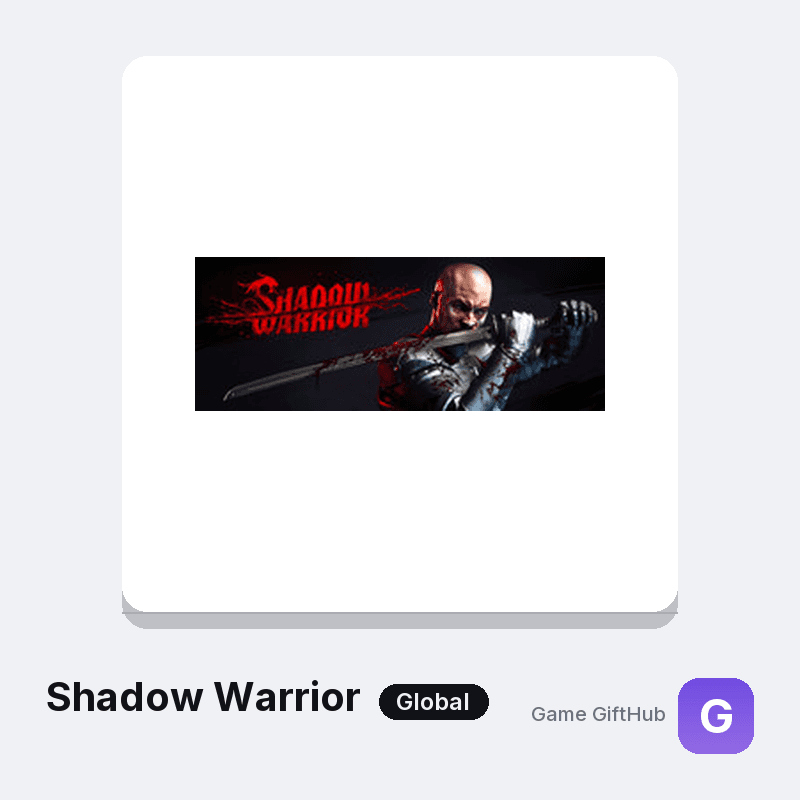 Shadow Warrior Game Key — Other game key at Game GiftHub