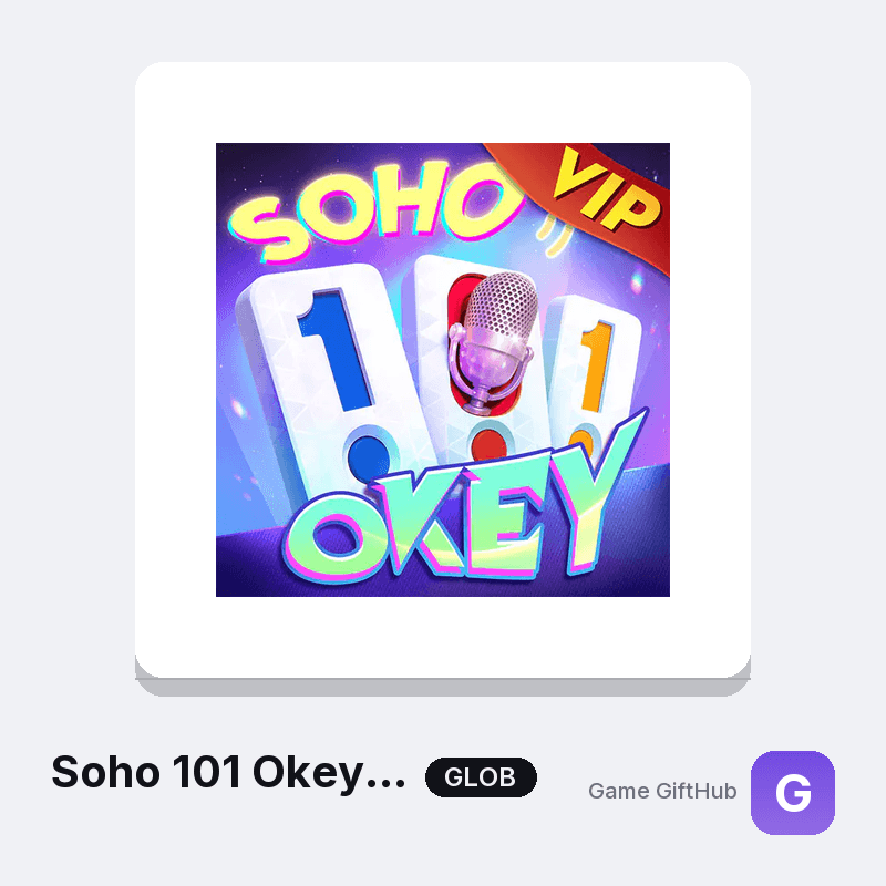 Soho 101 Okey (Global) Gift Card — Other gift card at Game GiftHub