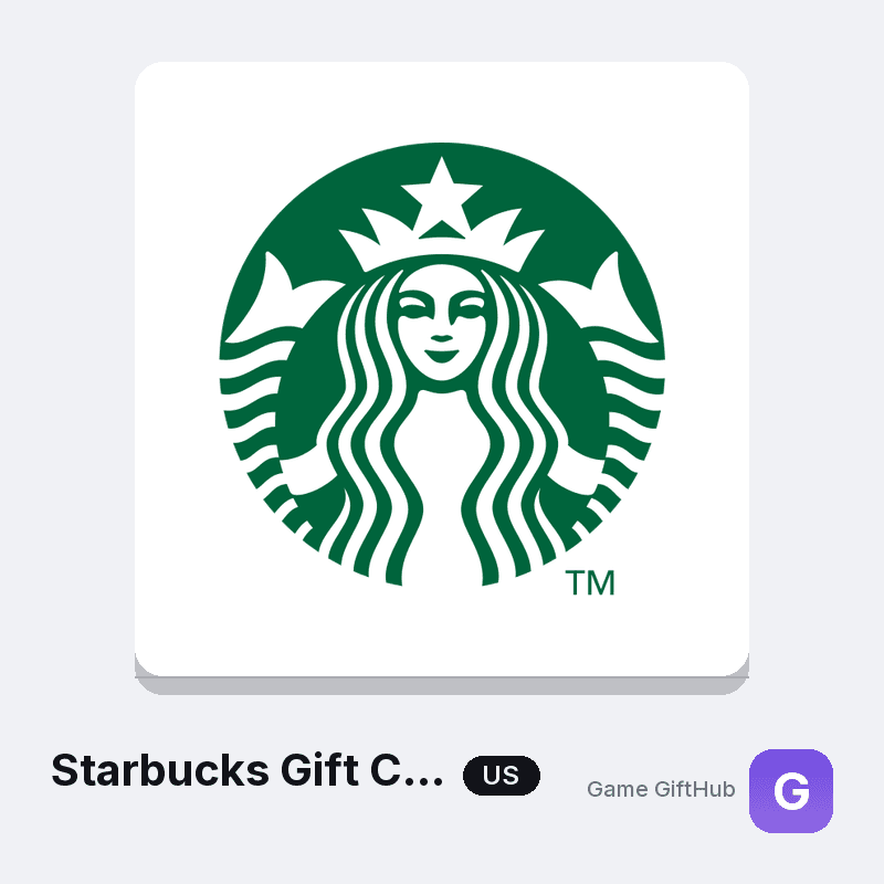 US Starbucks gift card code at GameGiftHub