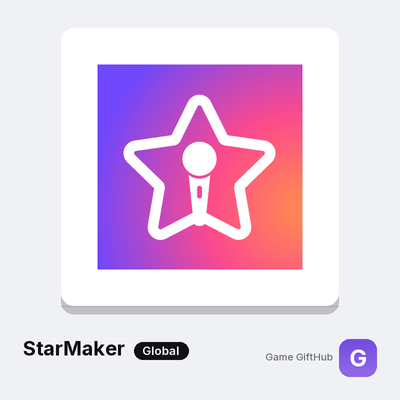 StarMaker Coins top-up credited to your player account