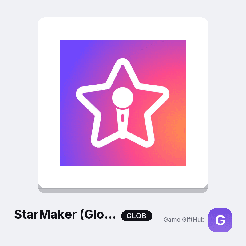 StarMaker (Global) Gift Card — Other gift card at Game GiftHub