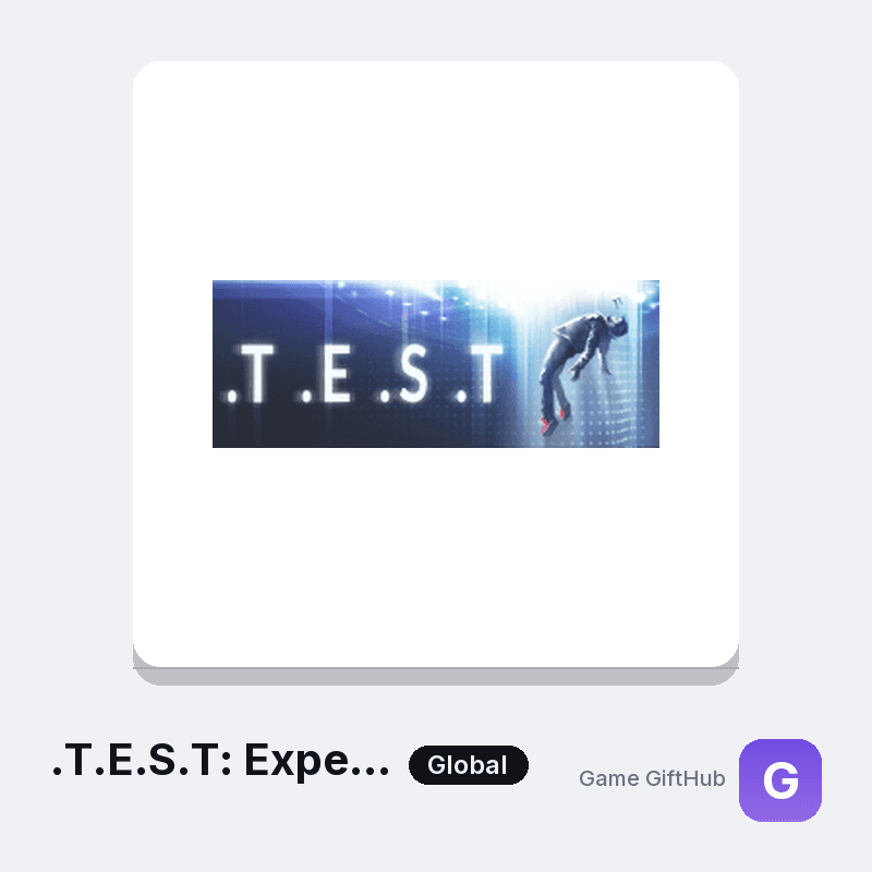 .T.E.S.T: Expected Behaviour Gift Card — Steam gift card at Game GiftHub