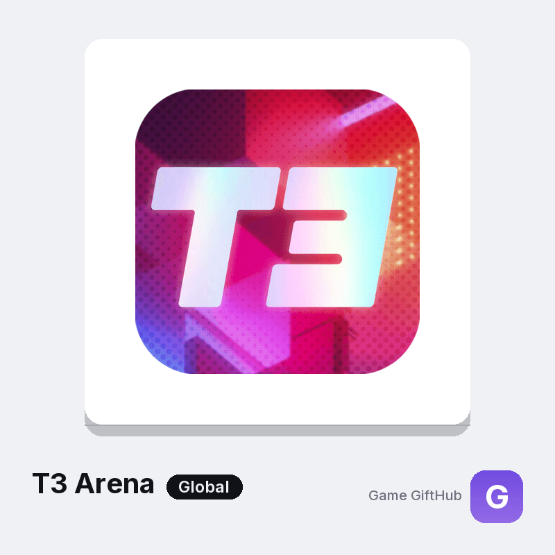 T3 Arena Top-Up — Mobile top-up at Game GiftHub