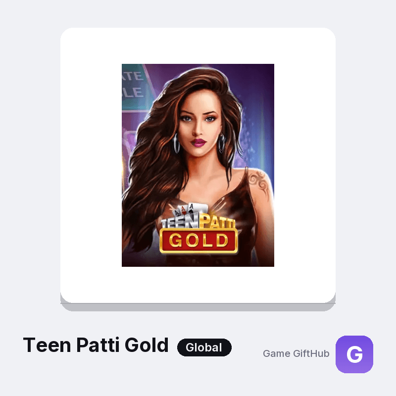 Teen Patti Gold Top-Up — Mobile top-up at Game GiftHub