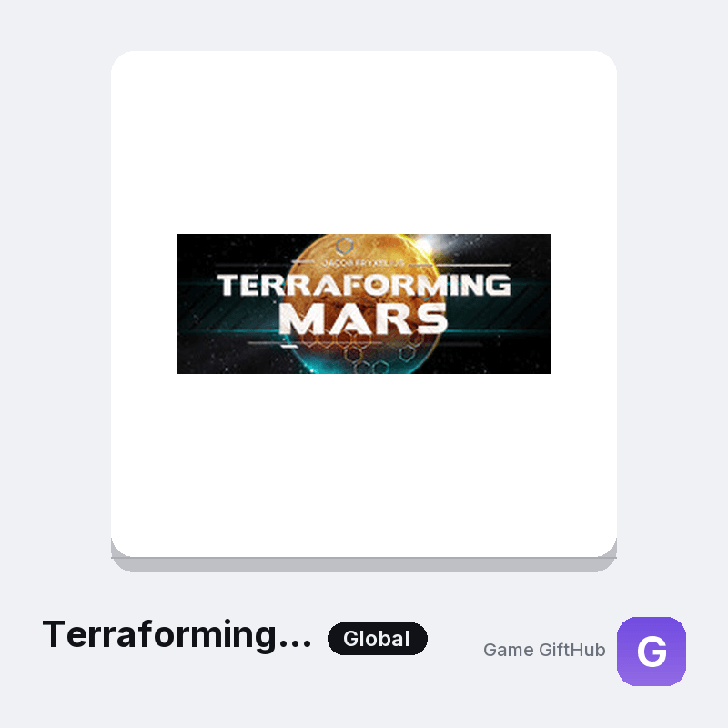 Terraforming Mars Game Key — Other game key at Game GiftHub