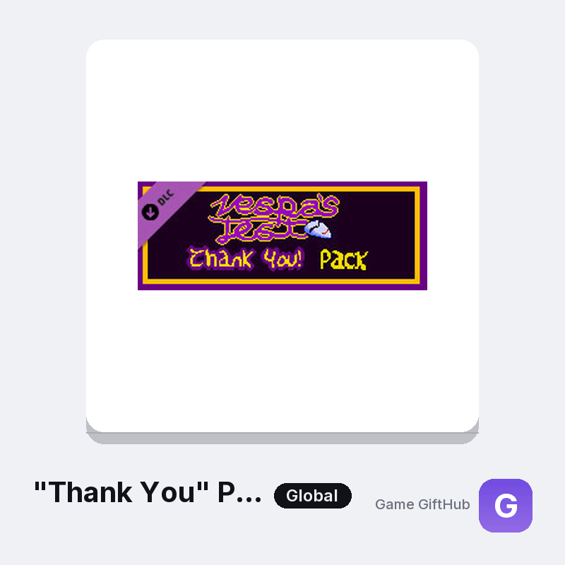 "Thank You" Pack Gift Card — Steam gift card at Game GiftHub