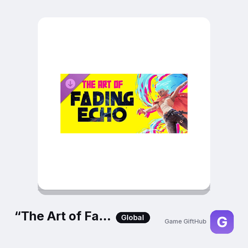 “The Art of Fading Echo” Digital Art Book Gift Card — Steam gift card at Game GiftHub