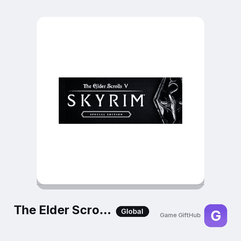 The Elder Scrolls V Skyrim game key for the Global region