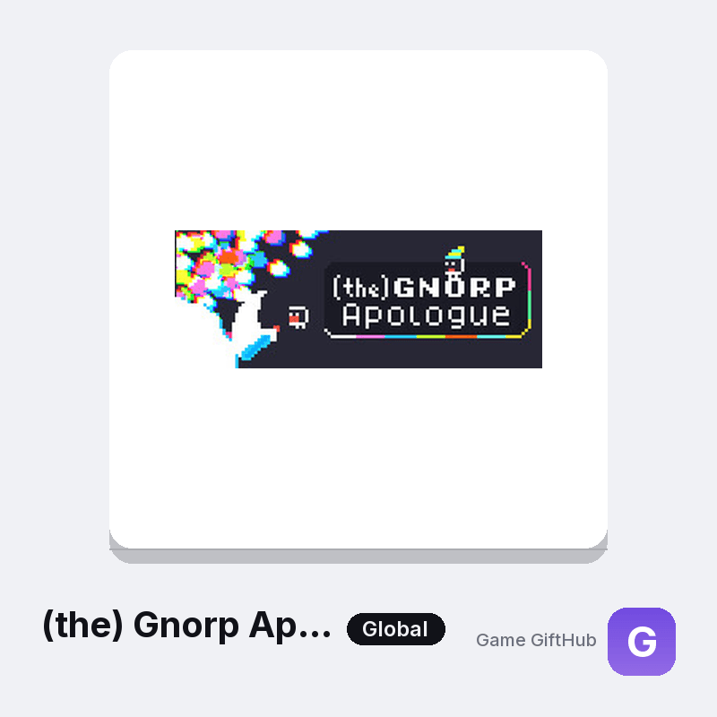 (the) Gnorp Apologue Gift Card — Steam gift card at Game GiftHub