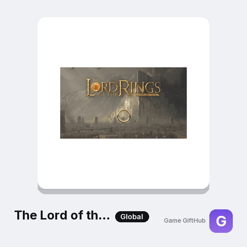 The Lord of the Rings: Rise to War Top-Up — Mobile top-up at Game GiftHub