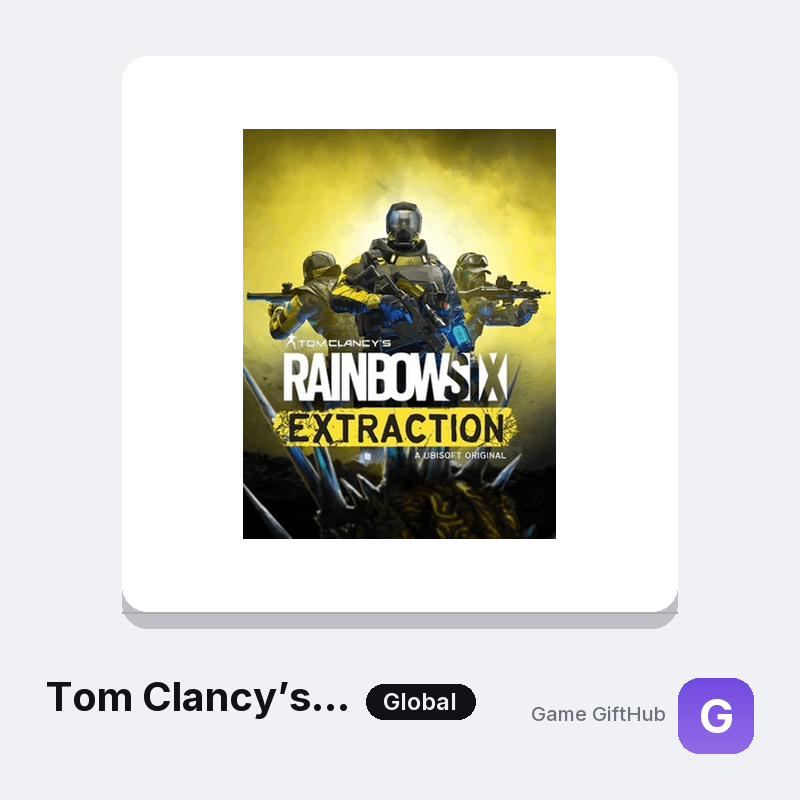 Tom Clancy’s Rainbow Six® Extraction (Xbox, REACT Credits) Gift Card — Xbox gift card at Game GiftHub